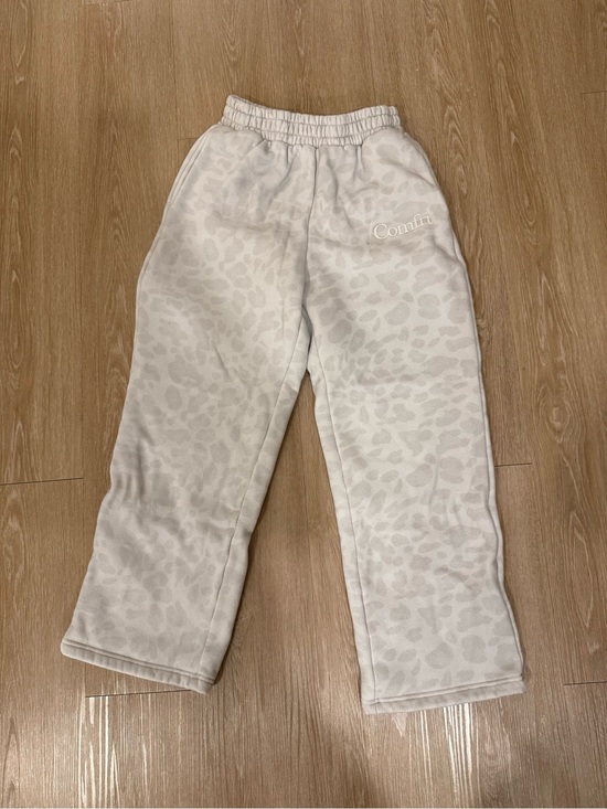 Comfrt Pants - Comfrt Cream Leopard-Print Sweatpants